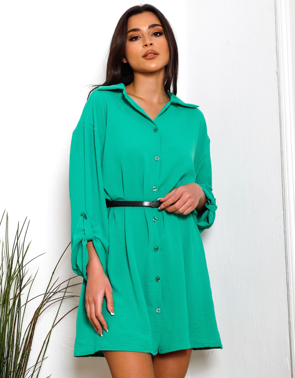 Φόρεμα Πουκαμίσα Πράσινο 4