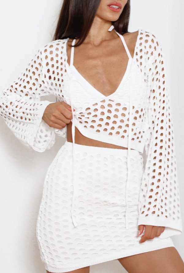 Beachwear Σετ Λευκό