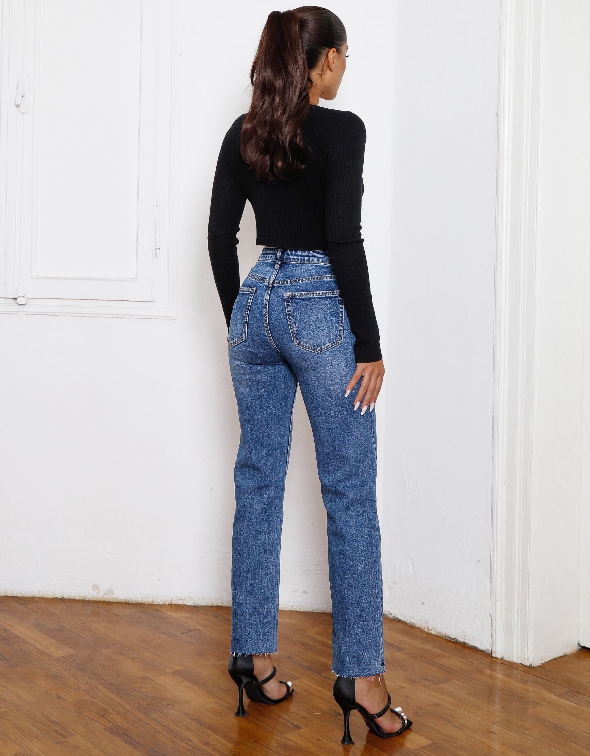 Jeans Παντελόνι με Λεπτομέρειες Κόσμημα 4
